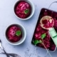 frambozen sorbet met pistache