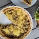 plantaardige champignonquiche