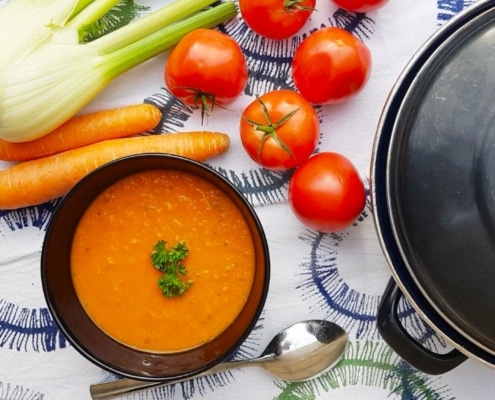 geroosterde tomatensoep met venkel recepten met tomaat