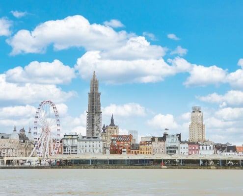 gratis antwerpen skyline linkeroever