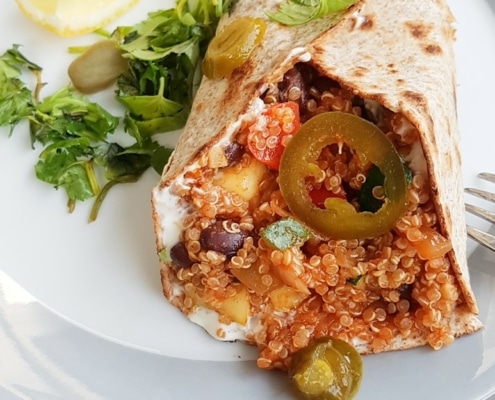recepten met courgette burrito